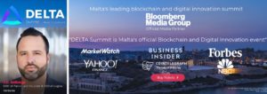 J.D. Salbego speaking at Delta Summit Malta 2018 partnered with Bloomberg Media Group